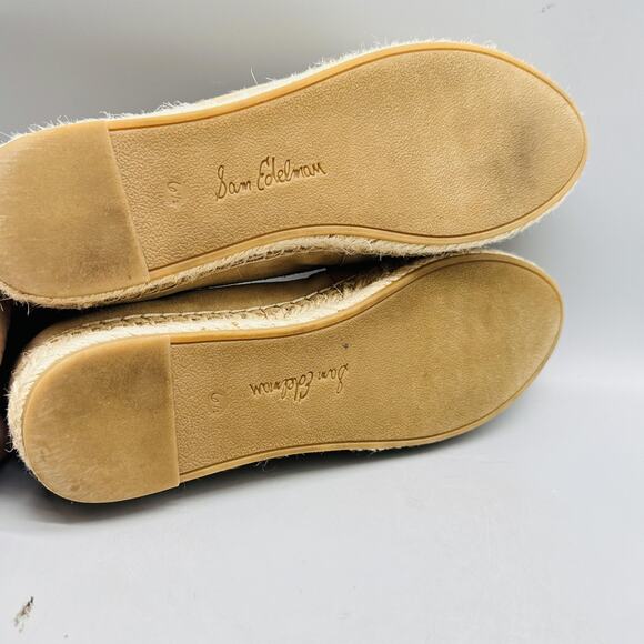 Sam Edelman Shoes Womens 6.5 Brown Suede Kai Espadrille Penny Loafer Slip On - Picture 8 of 10